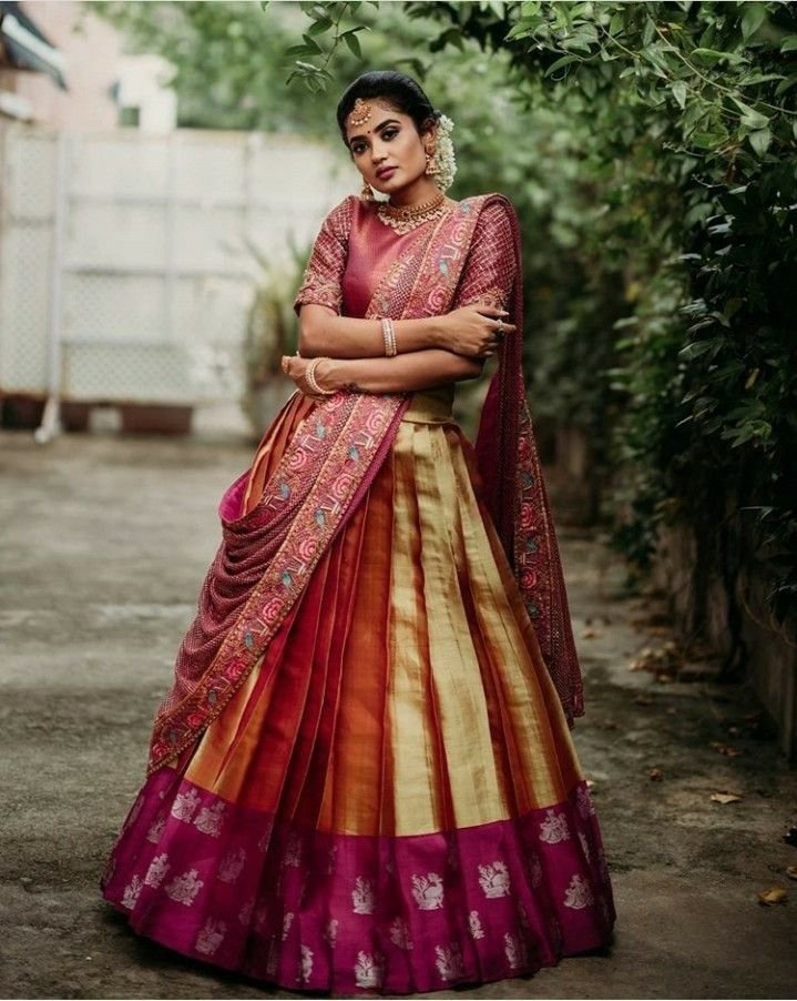 Half Saree Draping